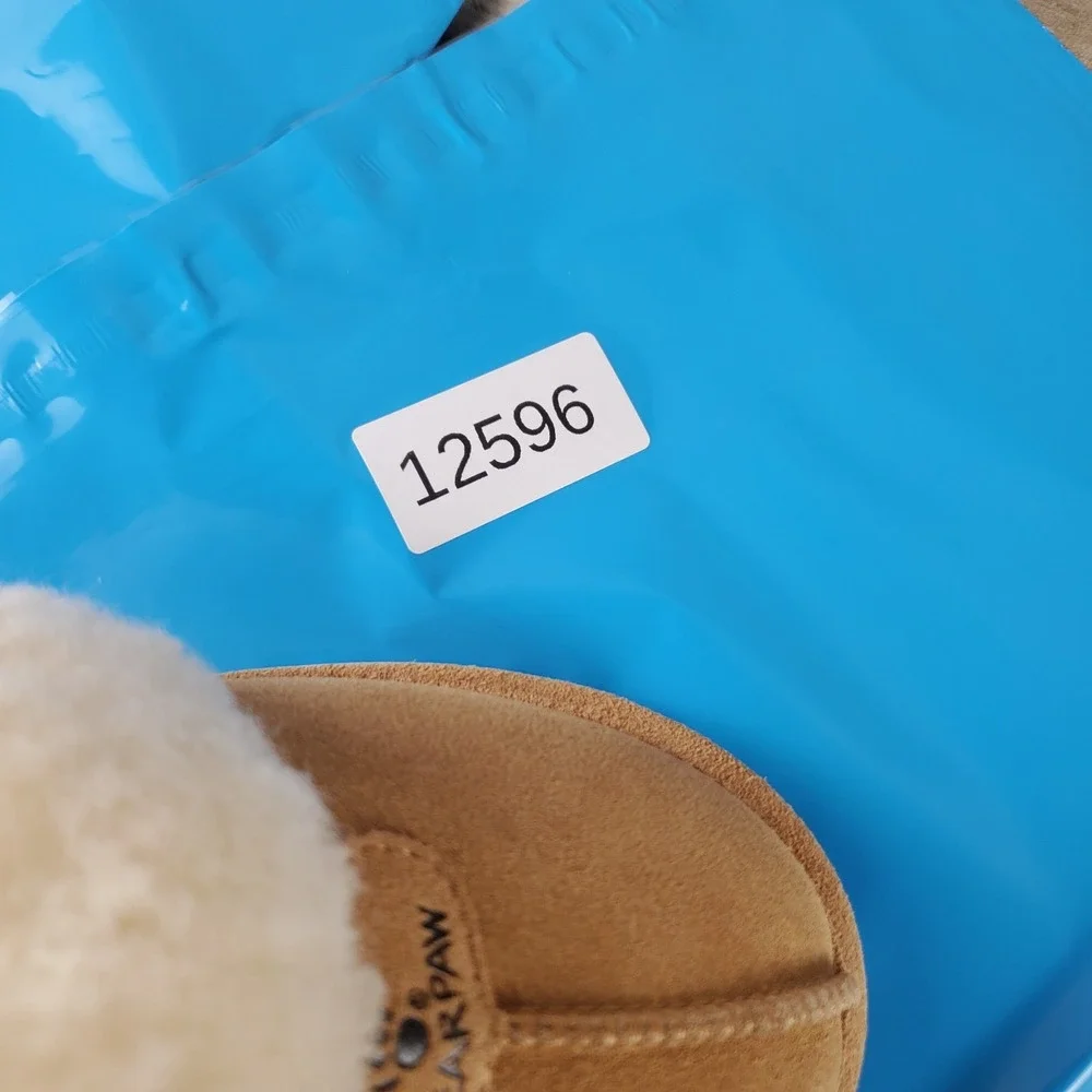 Bearpaw Loki Kids Slippers Sz 13‎ M Iced Coffee Suede Comfort Slip On Round Toe